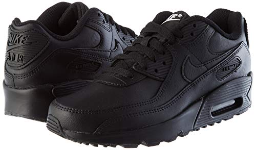 Nike Air Max 90 Ltr (Big Kid) Black/Black/Black/White 4 Big Kid M #TOP6