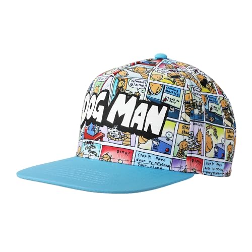Chapeau Dog Man Comic Panels youth snapback Bioworld pour enfant
