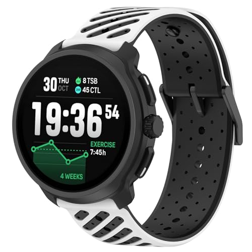 CORXEFXEF �X�|�[�c�E�H�b�`�o���h SUUNTO RACE 2 /RUN/Race/vertical�Ή� 22mm �N�C�b�N�����[�X�V���R���ʋC�����X�g�o���h �����p�r���v�X�g���b�v Suunto 9 peak Pro �j�����p, WHBK�B, O