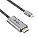 Produktbild USB-C-zu-HDMI-Kabel 4K, ANWIKE Typ-C-zu-HDMI-Kabel (1,8m), USB-C-HDMI-Kabel kompatibel mit MBP 2018/2017 / 2016 mit Thunderbolt 3-Anschluss mit DP Alt-Modus