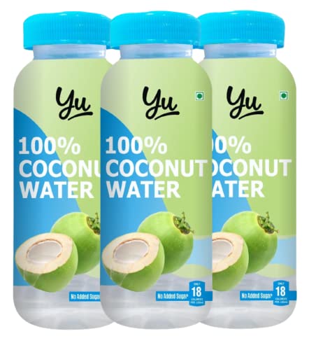 Image of Yu Foodlabs - 100% Natural Coconut Water - Zero Preservatives - No Added Sugar - 200Ml (Pack Of 18)