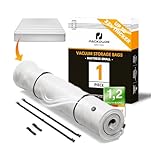 PACKDUDE Sacco Sottovuoto Materasso Singolo per Materassi fino a 200x100cm (Dim. della Borsa Singolo: 240x130cm) I Sacco Materasso Singolo per Materassi in Schiuma, Gel e Lattice I Con 2 Cinghie