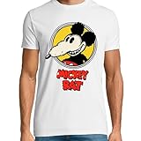 Altru Apparel Mickey Rat t-Shirt for Men Graphic tees | White & Gray T-Shirt for Men | Half Sleeve fit T-Shirt for Mens tees (US, Alpha, Large, Regular, Regular, White)