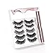 Produktbild Magnetic eyeliner wimpern Neue Magnetic Eyeliner Magnetic Eyelashes Kit Wasserdichter,Langlebiger Eyeliner mit 5-Magneten Magnetische Falschen Wimpern Wiederverwendbare Natürlicher Look