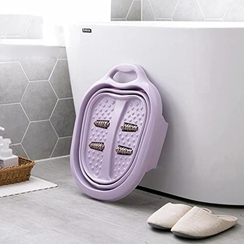 Baño de pies plegable portátil con masaje y 4 bolas miniatura 4