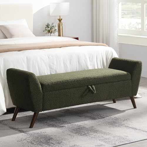 QianYueLUX 60'' Modern Upholstered Storage Ottoman...