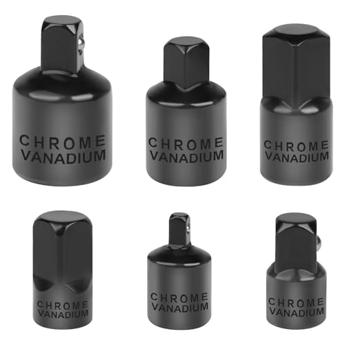 Flintronic Jeu d’adaptateurs de Douilles, 6 Pièces Adaptateur à Cliquet Réducteur de Douille...