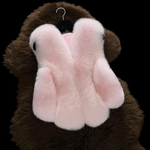 Toddler Girls Sleeveless Faux 𝗙𝘂r Jacket Winter Windproof Open Front Thick Outerwear Soft Warm Fluff Vest3