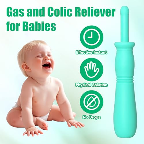 Image of 20 Count Gas and Colic Reliever for Babies, Baby Gas Colic Relief, Natural Solution for Baby Colic and Gas Relief, Safe & Effective Instant Constipation Relief for Babies (Green)