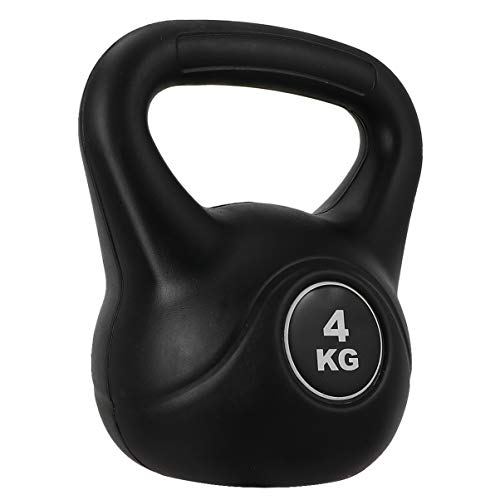 SUPVOX 4kg Plastic Kettlebell Kettlebell Handle Strength Training Metabolic Rate Improvement Endurance Enhancement