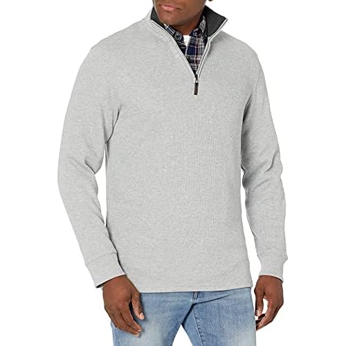 Amazon Essentials Men’s Quarter-Zip French Rib Sweater, Casual Wear