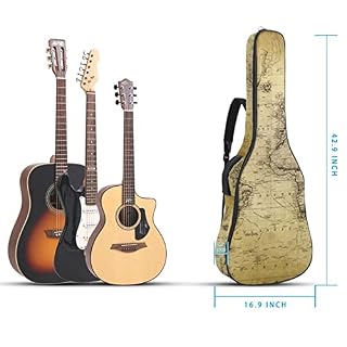 Hondank Housse de transport étanche pour guitare avec bandoulière réglable pour aquarelle perroquets fleurs tropicales… - Les Beatles, Paul McCartney, John Lennon, RIngo Starr, George Harrison Hondank Housse de transport étanche pour guitare avec bandoulière réglable pour aquarelle perroquets fleurs tropicales… – Image 5