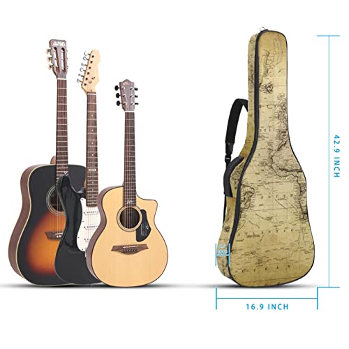 Hondank Housse de transport étanche pour guitare avec bandoulière réglable pour aquarelle perroquets fleurs tropicales… - Les Beatles, Paul McCartney, John Lennon, RIngo Starr, George Harrison Hondank Housse de transport étanche pour guitare avec bandoulière réglable pour aquarelle perroquets fleurs tropicales… – Image 6
