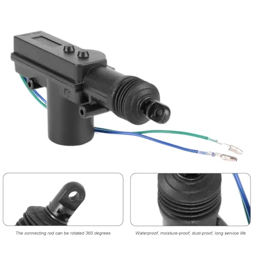 Image of Car Power Door Lock Actuator, 2PCS 12V 2 Wire Heavy Duty Central Automotive Locking System Actuator Kit, Vehicle Replacement Accessories, Universal for SUV Sedan Trucks
