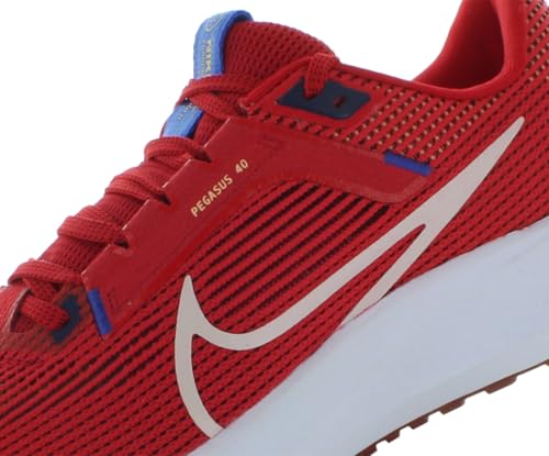 Nike Nike Air Zoom Pegasus 40 Unisex Shoes Size 11.5, Color: Team University Red/Sea Glass/College Rosy Red