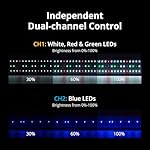 NICREW ClassicLED Plus LED Aquarium Light with Timer, 15 Watts, for 18 to 24 Inch Fish Tank Light, Daylight and Moonlight Cycle, Brightness Adjustable - Image 3