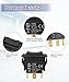 2 Packs HY60C Rocker Switch 3 Pin 20A 125V Fits for Marine/Automotive/Industrial/Equipment/Motors(ON)-Off-(ON) Switch
