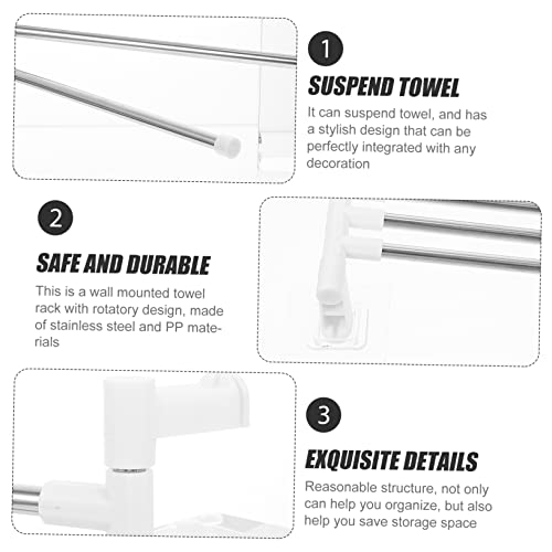 Support serviette en acier inoxydable au design épuré et durable