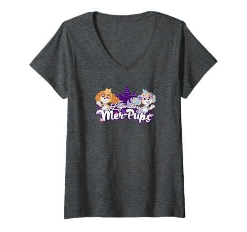 T-shirt Col V PAW Patrol Aqua Pups Cadeau d'Anniversaire Enfant