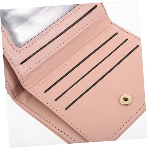 Cute Floral PU Wallet for Women Compact Bifold Coin Purse with Card Slots Zippered Pouch Soft and Lightweight Design for Everyday Use and Travel3