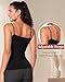 BAMBOO COOL Women's Basic Lingerie Camisole Tank with Adjustable Spaghetti Strap Cute Undershirt 3/4 Pack