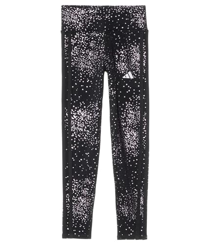 adidas Girls' Glam AOP 3 Stripe Cozy Legging (Big Kid)