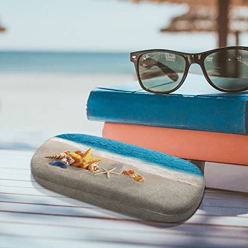 Image of WIRESTER Hard Shell Eyeglasses Case, Clamshell Sunglasses Holder Protective Cover with Microfiber Cloth