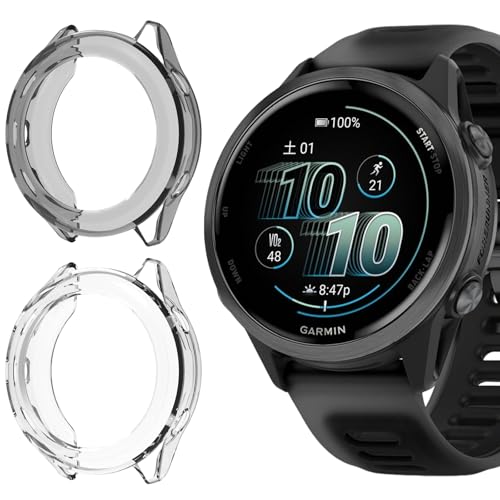 [Ceiband] P[X Garmin Forerunner 570 42mm Ή y2z یP[X Jo[ TPU bL \tgveN^[ K[~p P[X ̌^ Sʕی ϏՌ 99ߗ ^ ȒP h~ vJo[