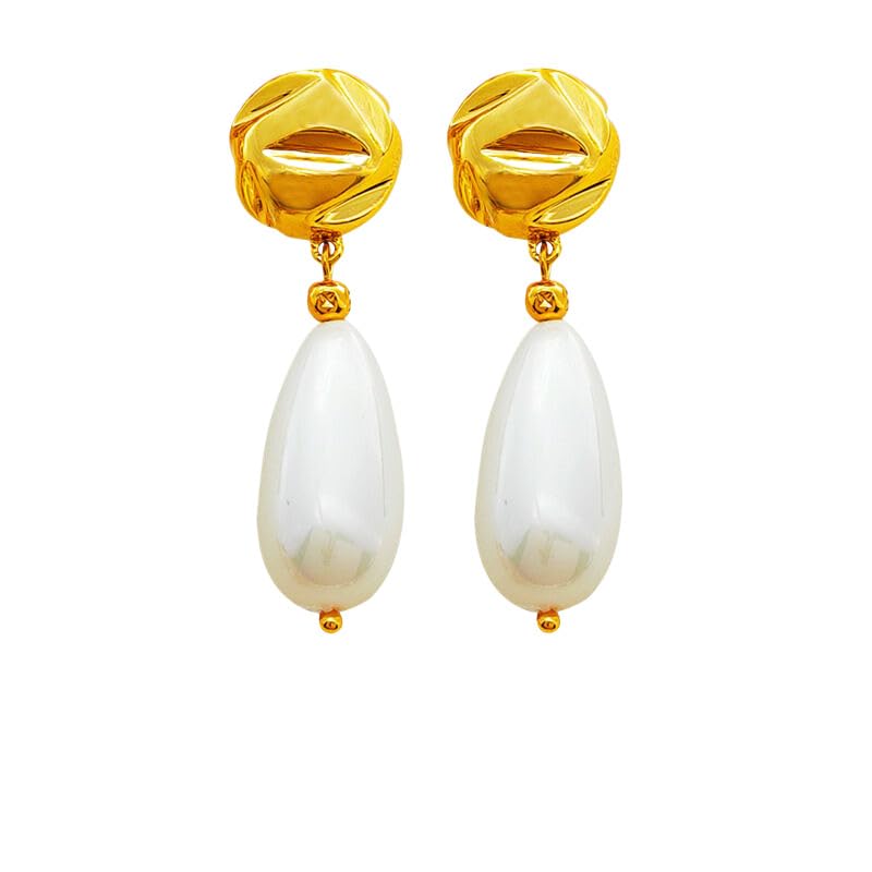 Boucles d'oreilles pendantes perles baroques pour illuminer vos tenues de fête et de Noël