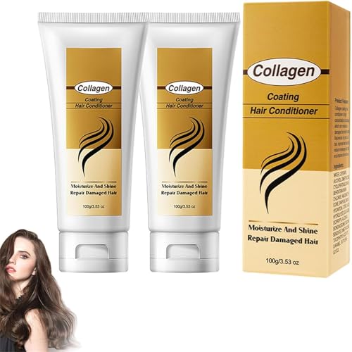 Mascarilla Capilar de Colágeno, Mascarilla Hidratante Profunda para el Cuidado Capilar, Tratamiento Hidratante Reparador, Mascarillas Capilares, Para Cabello Seco y Dañado, Todo Tipo de Cabello