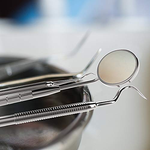 Motyya Dental Cleaning Tools 6 Pack, Professional Dental Hygiene Kit Teeth Tool Set For Home Use Stainless Steel Mouth Mirror Tweezers Dental Picks Oral Care Set To Remover Tartar, Tooth Scraper #TOP1