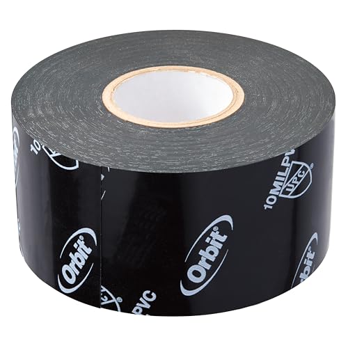 Orbit 53552 2-inch x 100-Foot 10 Mil Pipe Wrap Tape Black PVC