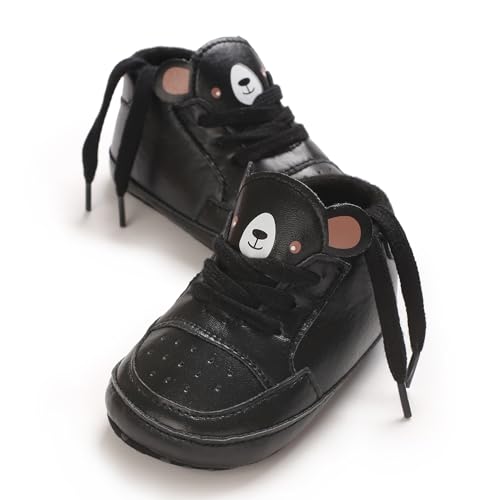 Baby Boys Girls Soft Sole Pu Leather Sneakers, Newborn Infant First Walkers Shoes4