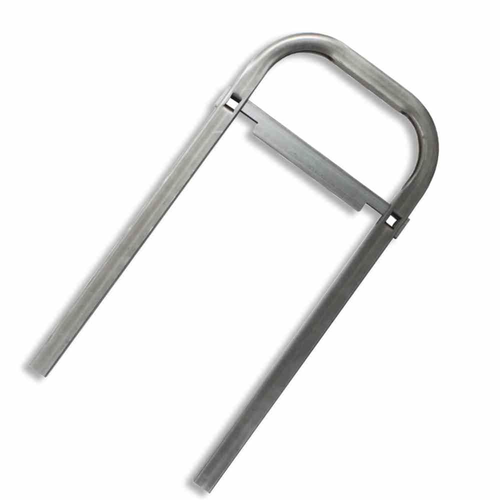 MONDELIN - Etrier Coffrage Béton Serti largeur 200 mm – Tube Carré Acier 30 mm – Compatible Linteaux, Murs, Longrines (Gris, 200 mm, Serti, Professionnel)