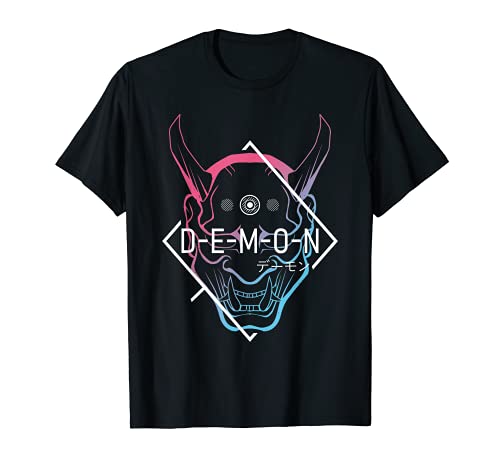 Japanische Oni Maske Dämon Oger - Aesthetic Japan Samurai T-Shirt Cover
