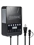 OMILORA Low Voltage Landscape Lighting Transformer for LED Lights, Dual Zone Heavy Duty Outdoor Power Supply with Timer & Photocell, 120V to 12V/14V AC Weatherproof Transformer (200, Watts)