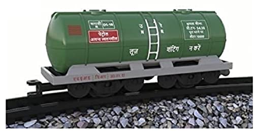 Image of Sheel Mini Cargo Train Set for Kids | - Battery Operated Toy with Engine, Oil Tanker, Coal Wagon, Brake Van & Track | Educational & Fun Gift Toy for Boys & Girls