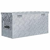vidaXL Aluminiumkiste 61,5×26,5x30cm Alu Box Koffer Werkzeugbox Transportkiste - 4
