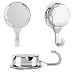 3Pcs Ganci Portasciugamani Adesivi Cappotto Gancio Appendiabiti a Parete Accappatoio Bagno Satinato da Soffitto Adesivo in Acciaio Inox Asciugamano Ganci Accappatoio Acciaio Inox bagno Cucina