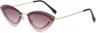 Triangle Sunglasses Women Men Gradients PC Lens Metal Alloy Frame Cat Eye Eyewear UV400 - HCHES