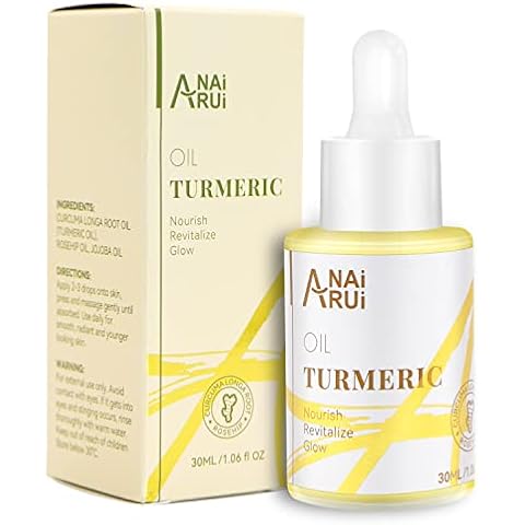 ANAiRUi Aceite Anti-Edad Iluminador Piel Cúrcuma Rostro Cover
