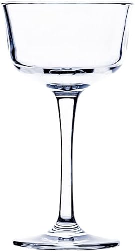 Bold Drinkware Revel Nick & Nora - Juego de 2 vasos de policarbonato irrompibles de 6 onzas, elegantes, duraderos e inastillables