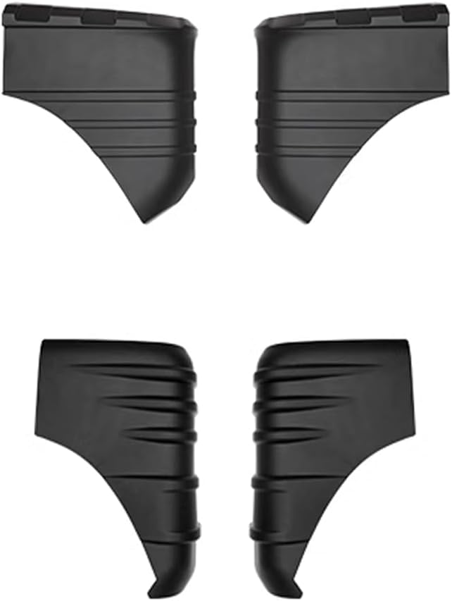 ABS Exterior Front & Rear Auto Wrap Angle Protection Cover Trim,Fit for Suzuki Jimny 2-Door/4-Door 2019-2025,Car Anti-Collision Protection Skins & Decals Accessories (Black Front & Rear)