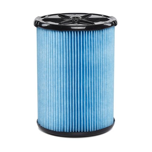 WORKSHOP Wet/Dry Vacs Vacuum Filters WS22200F Fine Dust Wet/Dry Vacuum Filter (Single Shop Vacuum Cleaner Filter Cartridge) For WORKSHOP 5-Gallon To 16-Gallon Shop Vacuum Cleaners