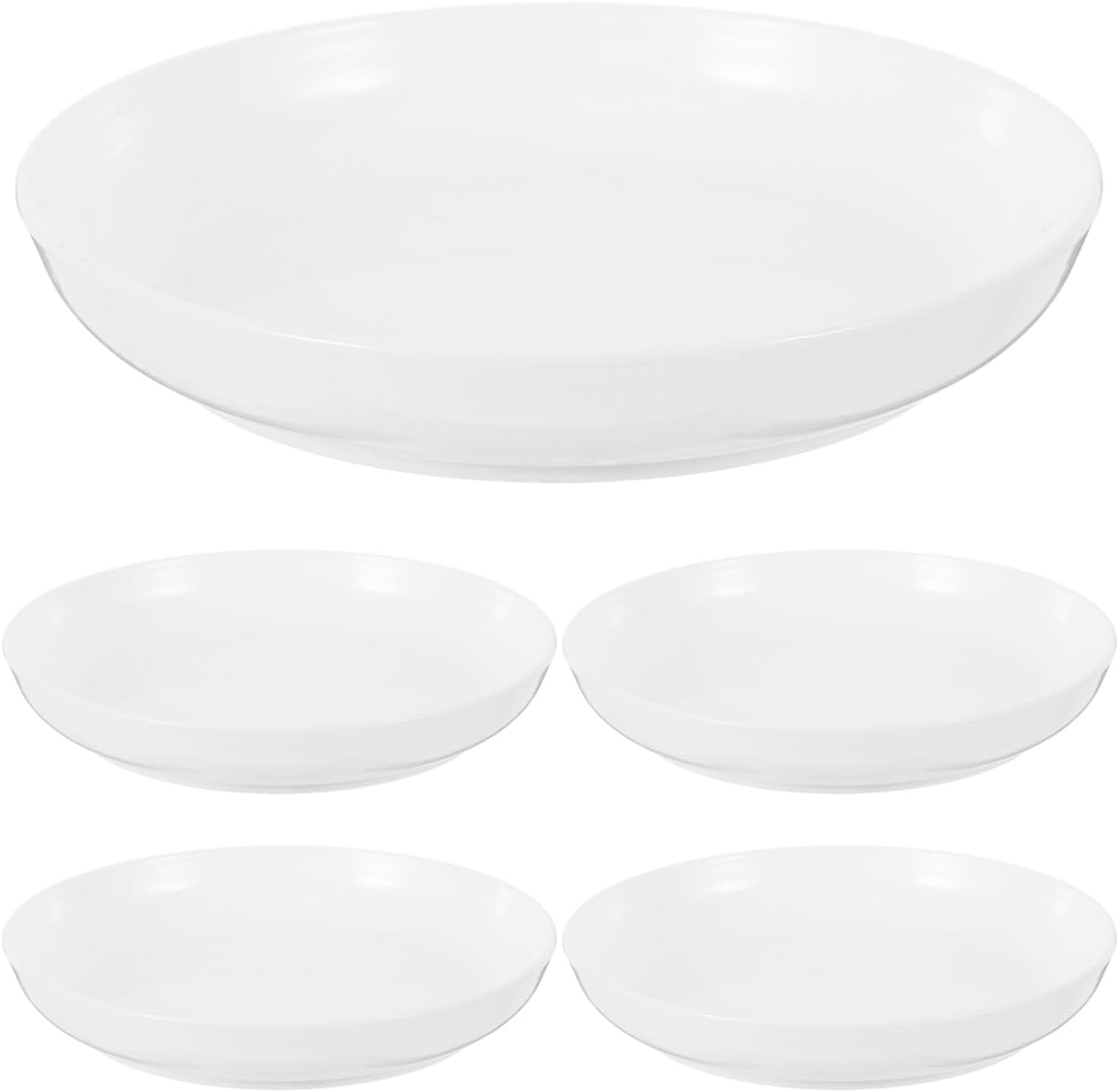 EXCEART Ceramic Palette Water Dish 3.74 Inch Round Porcelain Paint Mixing Tray Ink Dish for Chinese Brush Painting and Sauce Serving