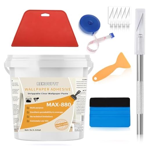 Wallpaper Adhesive Paste and Tools Kit