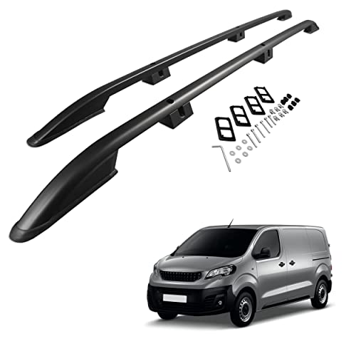 CHROMEMASTER | Les Barres de Toit | Compatibles avec Peugeot Expert 2016- L1/Compact; Conçus pour Le Montage de Barres de Toit, de coffres de Toit ou de...