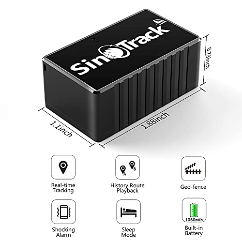 SinoTrack Auto-GPS-Tracker,ST-903 Mini-GPS-Tracker-Ortung Echtzeit-Standortverfolgungsgerät Monitor Auto-Motorrad-GPS-Gerät für LKW-Taxi Kinder Haustiere mit kostenloser APP