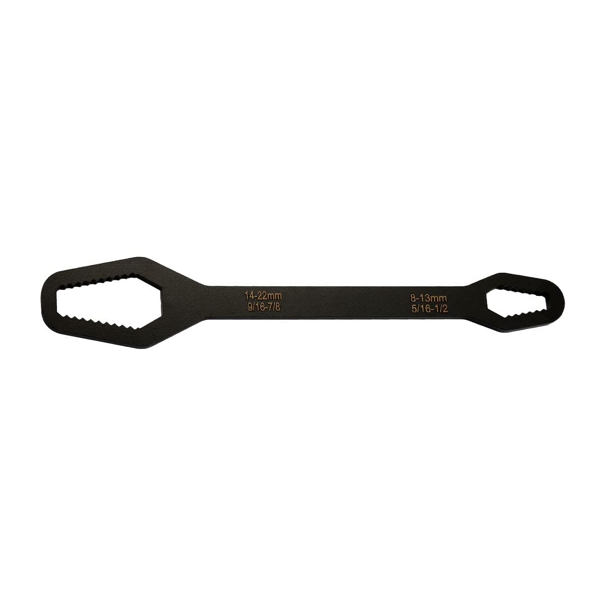 Jagowa Black Universal Multifunctional Wrenches Double Sided Wrench Adjustable Spanner Self-Tightening Repair Tool For Home(Black)