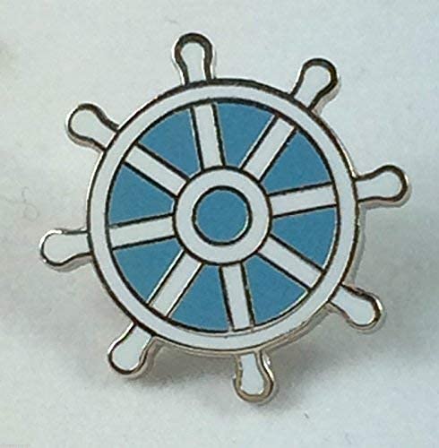 Nautical Naval Captains of the Ships Wheel Military Enamel Lapel Pin Badge